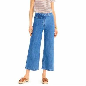 J. Crew Point Sur Wide Leg Crop Sz 32